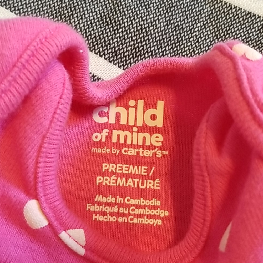 Long Sleeve Preemie Onesies - Picture 4 of 4
